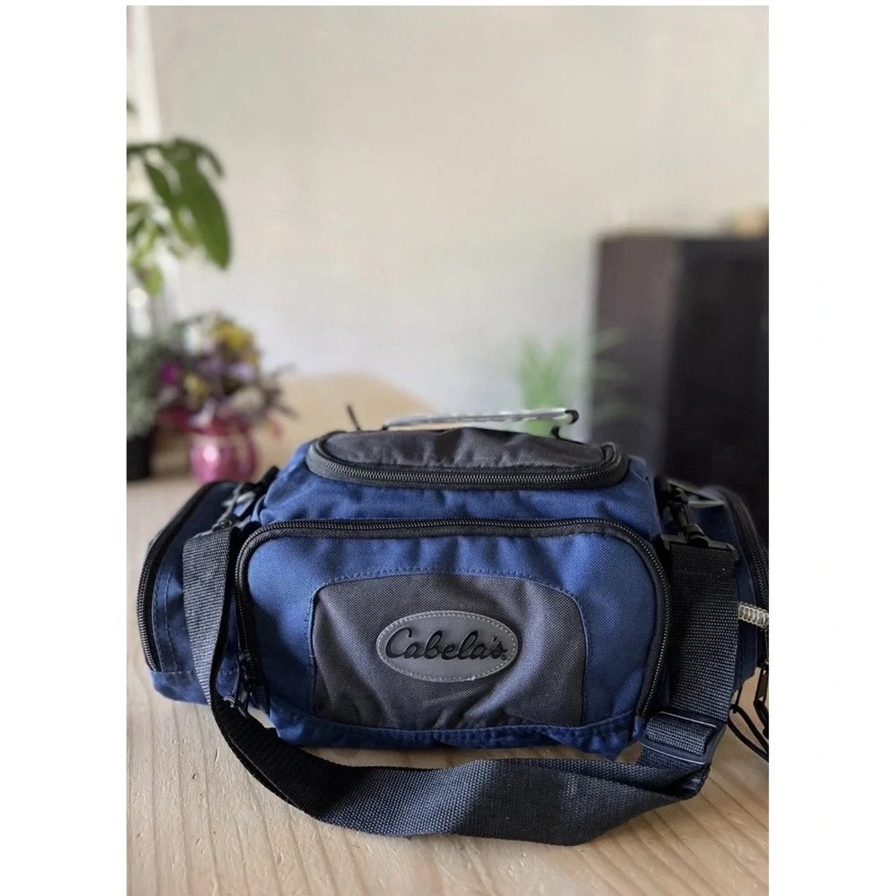 Cabelas Utility Bag Blue Fishing Pack Hiking Hunting Outdoors Travel